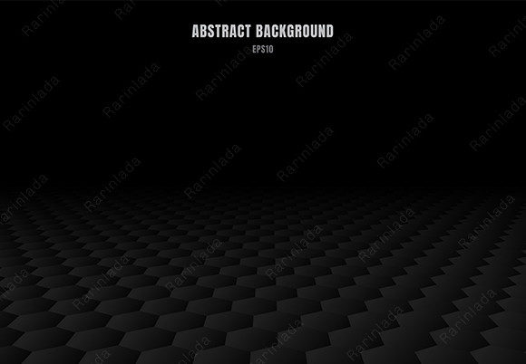 Abstract Black Hexagon Pattern Texture: A Modern Design Essential