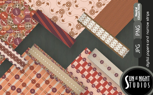 Button Designs Digital Paper: A Versatile Toolkit for Warm-Toned Creative Projects