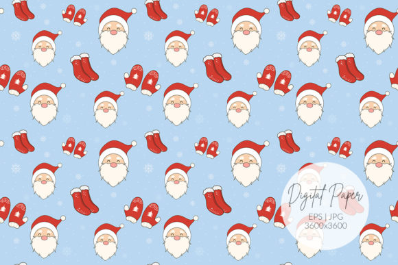 Christmas Santa Seamless Pattern
