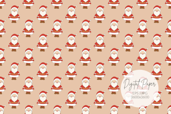 Christmas Santa’s Digital Paper: A Versatile Creative Asset for Modern Design Workflows