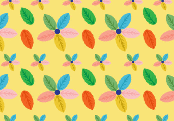 Colorful Leaves Seamless Vector Pattern: A Versatile Design Resource