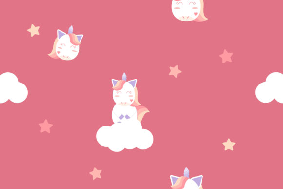 Cute Pastel Unicorn Fabric Pattern