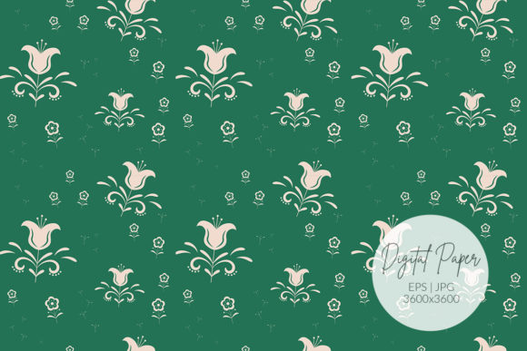 Folk Flower Pattern