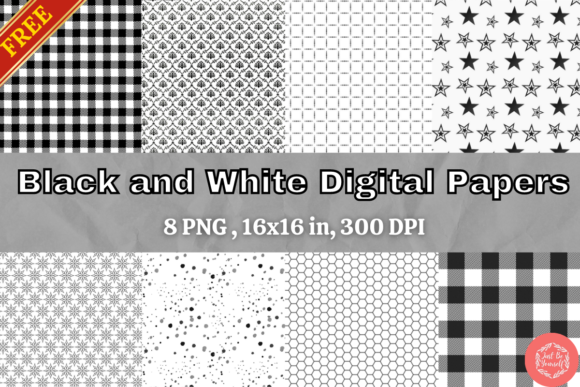 FREE Black and White Patterns Pack