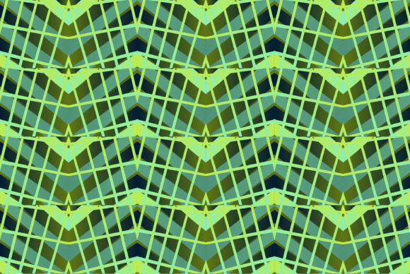 Geometric Green Tile Patchwork Seamless: A Bold Choice for Modern Design