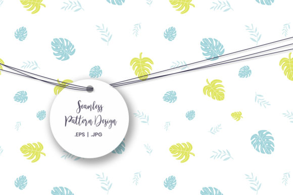 Light Tropical Seamless Pattern