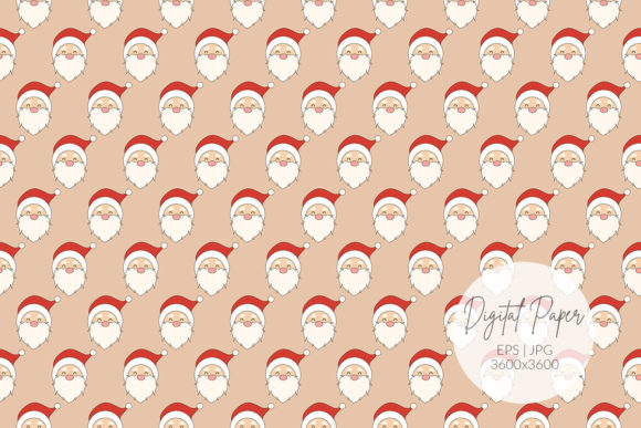 Seamless Santa Pattern: A Versatile Digital Asset for Creative Professionals and Hobbyists