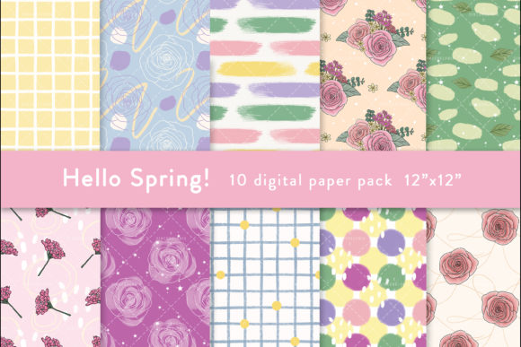 Seamless Spring Digital Paper Pattern: A Versatile Tool for Creative Projects