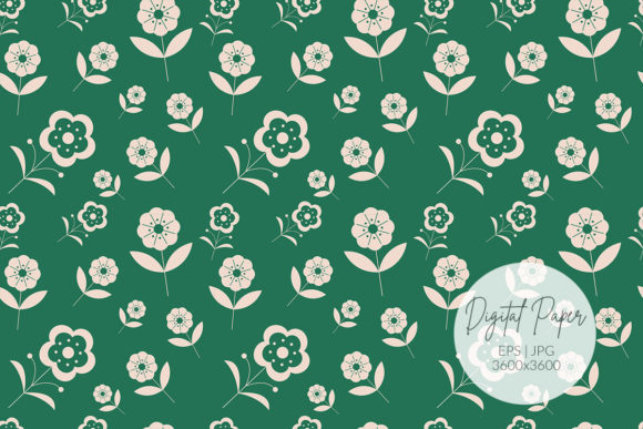 Simple Flower Pattern Background