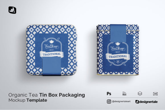Tea Tin Box Packaging Mockup: A Versatile Tool for Modern Tea and Coffee Brands