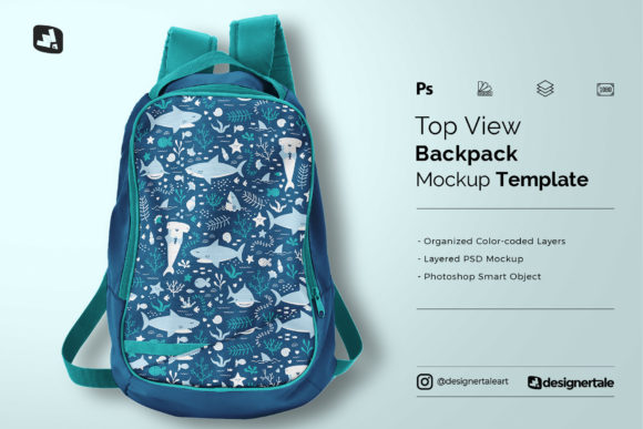 Top View Backpack Mockup: A Must-Have for Designers