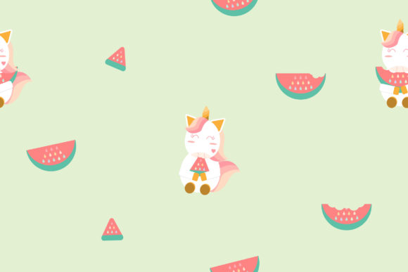 Unicorn with Watermelon: A Unique Design for Creative Minds