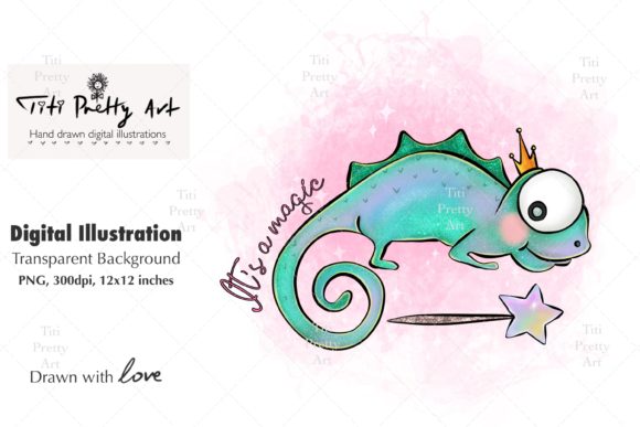 Whimsical Illustrations: Why This Chameleon PNG Is a Creative Powerhouse for DIYers and Designers